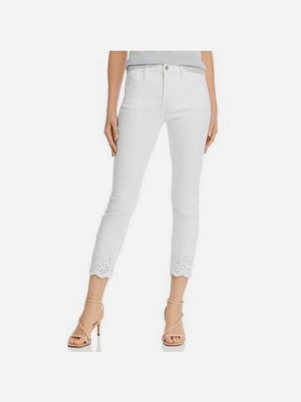 7 For All Mankind White Cropped Jeans with Scalloped Eyelet Hem (26)
